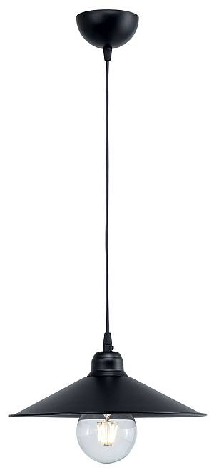 Φωτιστικό μονόφωτο αλουμίνιο μαύρο Ε27 Φ30