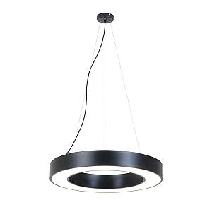 Κρεμαστό φωτιστικό LED 70W 3000K σε μαύρη απόχρωση D:120cm (6041-120-BL)