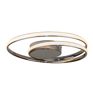 Πλαφονιέρα οροφής LED 36W 3000K από αλουμίνιο σε χρώμιο απόχρωση D:45cm (42028-CH)