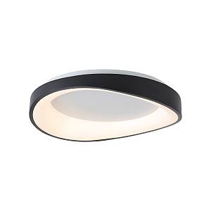 Πλαφονιέρα οροφής LED 72W 3CCT από μαύρο και λευκό ακρυλικό D:45cm (42033-Black)