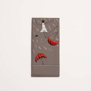 Καρτ Ποστάλ με 2 ομπρέλες ανάποδες