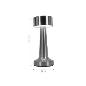 Επιτραπέζιο επαναφορτιζόμενο φωτιστικό 3CCT σε μαύρη απόχρωση (3038-Black)