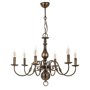 Κρεμαστό φωτιστικό από οξυντέ μέταλλο 6XE14 D:70cm (5309-6)