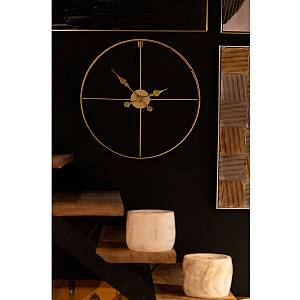 TEMPUS ΡΟΛΟΪ ΤΟΙΧΟΥ ΜΕΤΑΛΛΟ ΧΡΥΣΟ D60xH6,5cm