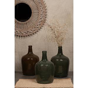 RIPE OLIVE ΜΠΟΥΚΑΛΑ ΑΝΑΚΥΚΛΩΜΕΝΟ ΓΥΑΛΙ ΛΑΔΙ D24,5xH40cm