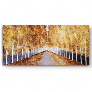HM0006 - Πίνακας μονοπάτι σε χρυσό δάσος