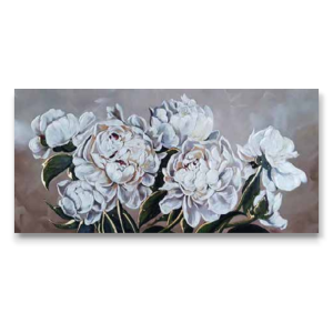 HM0251 - Πίνακας λευκά λουλούδια
