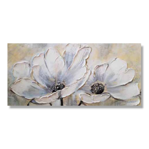 HM0261 - Πίνακας λευκά λουλούδια