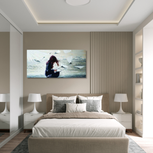 HM0303 - Πίνακας κορίτσι που διαβάζει