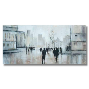 HK0649 - Πίνακας άνθρωποι στην πόλη