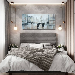 HK0649 - Πίνακας άνθρωποι στην πόλη