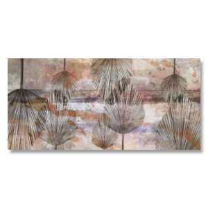 HK0684 - Πίνακας φύλλα σε γήινες αποχρώσεις