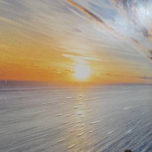 AP0037 - Πίνακας ηλιοβασίλεμα στη θάλασσα