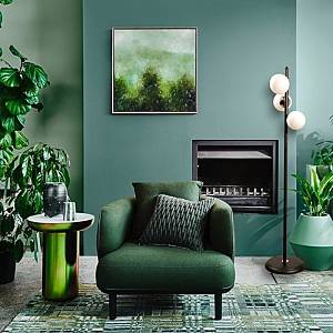 SAΔ09 - Φωτιστικό δαπέδου 3φωτο σε μαύρο χρώμα