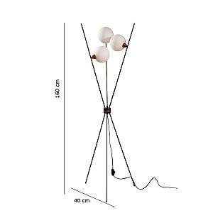 SAΔ06 - Φωτιστικό δαπέδου με ντουί για λαμπτήρα G9 σε μπρούτζινο χρώμα