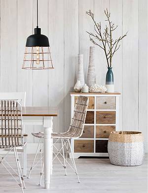 Φωτιστικό μονόφωτο μέταλλο μαύρο/χαλκός Ε27 Φ26