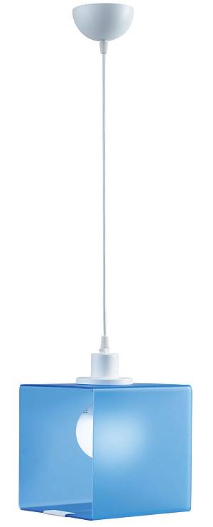 Φωτιστικό μονόφωτο παιδικό plexiglass/μέταλλο γαλάζιο/λευκό Ε27 Φ20