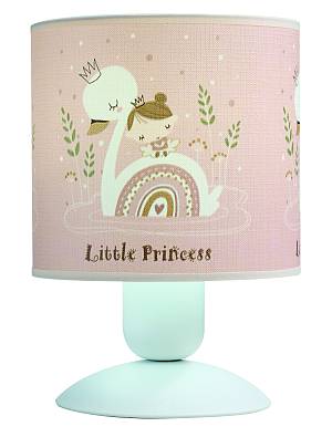 Φωτιστικό πορτατίφ παιδικό αμπαζούρ κύκνος Ε27 Φ15