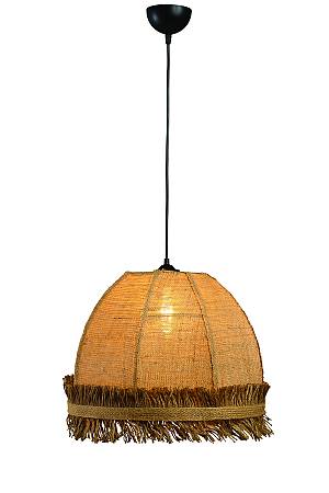 Φωτιστικό μονόφωτο λινάτσα natural Ε27 Φ40