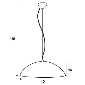 Φωτιστικό μονόφωτο Plexiglass φιμέ σατινέ Ε27 Φ40