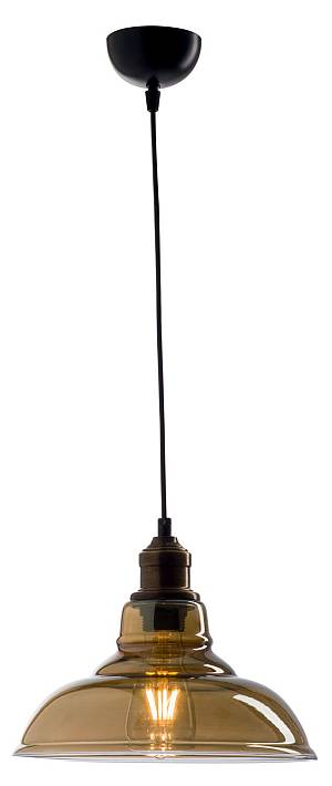 Φωτιστικό μονόφωτο γυαλί φιμέ E27 Φ28