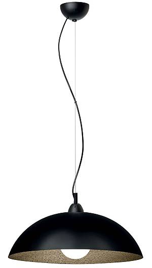 Φωτιστικό μονόφωτο Plexiglass  μαύρο/χρυσό Ε27 Φ40