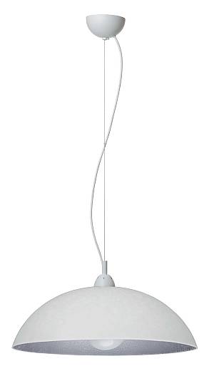 Φωτιστικό μονόφωτο Plexiglass  λευκό/ασημί  Ε27 Φ40