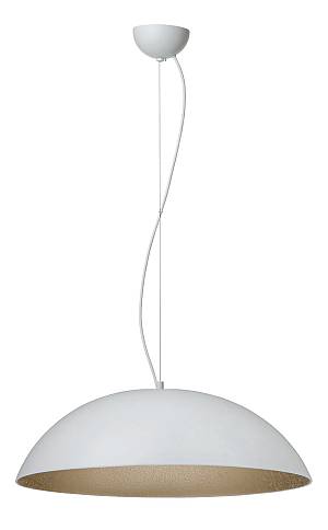 Φωτιστικό μονόφωτο Plexiglass  λευκό/χρυσό  3χΕ27 Φ47