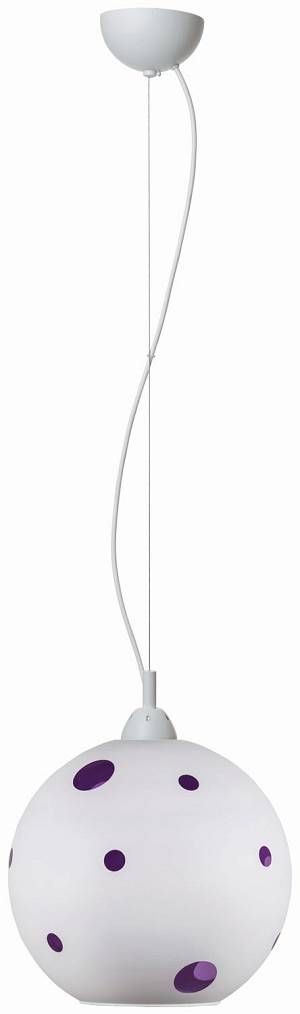 Φωτιστικό μονόφωτο γυαλί λιλά Ε27 Φ30