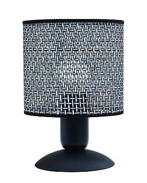 Φωτιστικό Πορτατίφ μέταλλο/αμπαζούρ μαύρο/γκρί Ε27 Φ15