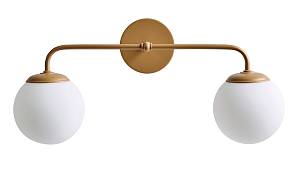 Απλίκα δίφωτη G9 χρυσή ματ