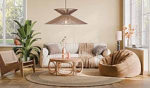 Φωτιστικό μονόφωτο  σχοινί natural Ε27 Φ70