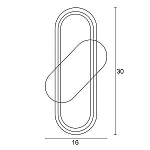 Απλίκα Led 6w 3000k