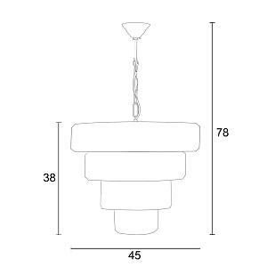 Φωτιστικό Πολύφωτο 7φ μέταλλο χρυσό κρύσταλλα Ε14