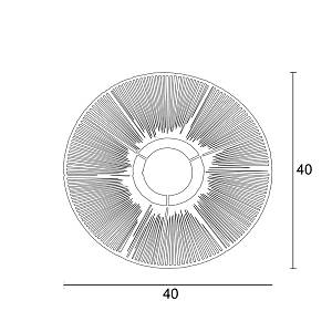 Απλίκα σχοινί natural Ε27 Φ40