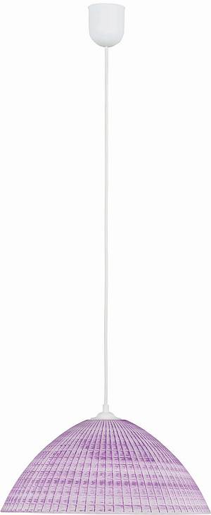 Φωτιστικό μονόφωτο γυαλί λιλά Ε27 Φ25