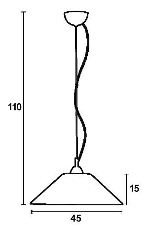 Φωτιστικό μονόφωτο γυαλί λευκό Ε27 Φ45