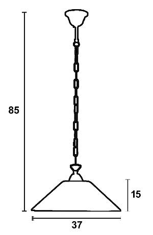 Φωτιστικό μονόφωτο γυαλί λευκό Ε27 Φ37