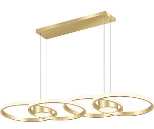 Φωτιστικό led χρυσό 3CCT Dimmable by remote control 80w 7300Lm