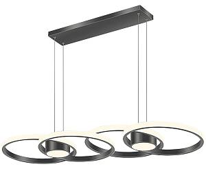 Φωτιστικό led μαύρο 3CCT Dimmable by remote control 80w 7300Lm