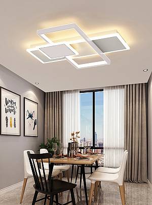 Φωτιστικό οροφής led λευκό 3CCT Dimmable by remote control 48w 4400Lm