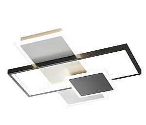 Φωτιστικό οροφής led μαύρο 3CCT Dimmable by remote control 48w 4400Lm
