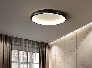 Φωτιστικό οροφής led μαύρο 3CCT Dimmable by remote control 40w 3650Lm