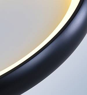 Φωτιστικό οροφής led μαύρο 3CCT Dimmable by remote control 40w 3650Lm