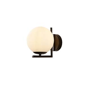 WLC 2481 BK ΑΠΛΙΚΑ ΜΑΥΡΗ ΟΡΘΟΓΩΝΗ ΒΑΣΗ ΜΠΑΛΑ ΟΠΑΛΙΝΑ 1xE27