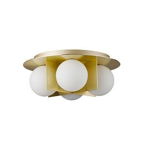 CCC 551 GD ΠΛΑΦΟΝΙΕΡΑ ΜΕΤΑΛΛΙΚΗ ΒΑΣΗ ROZ ΧΡΥΣO ΜΕ 4 ΜΠΑΛΕΣ 4xG9