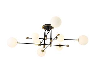 CCC 552-8 ΟΡΟΦΗΣ 8/Φ ΜΑΥΡΟΣ ΣΚΕΛΕΤΟΣ ΜΕ ΧΡΥΣΗ ΛΕΠΤΟΜΕΡΕΙΑ ΚΑΙ ΜΠΑΛΕΣ 8xG9 5W