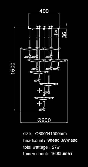 PDC 1290-9 ΠΟΛΥΦΩΤΟ 9/ LED ΜΕ ΦΥΛΛΑ ΧΡΥΣΑ
