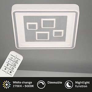 Πλαφονιέρα 42W, 4000 Lumen με τηλεχειριστήριο (CCT)