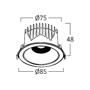 Σποτ Led Linex 10w 3CCT Μαύρο